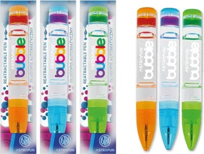 Image de Stylo à bille AstraPen BUBBLE, mélange de couleurs, encre bleue, PET-Box, 201024021
