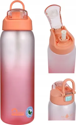 Produktbild von Turnflasche 1000 Ml Mit Messbecher Und Fruchtsieb Tritan Bpa-Frei