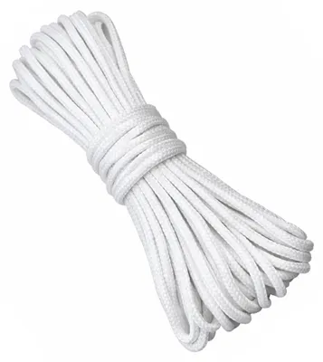 Nylon-Kordel 3 mm, 10 m, weiß, für Vorhänge & Basteln