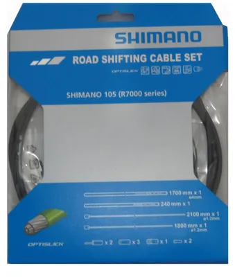 Image de Jeu de câbles de vitesses Shimano 105 OPTISLICK, couleur : noir