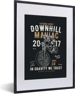 Produktbild von MuchoWow® MuchoWow® Gerahmtes Poster Mancave - Sport - Altmodisch 30x40 cm - Poster mit zchwarzem Bilderrahmen - Wandposter Schlafzimmer