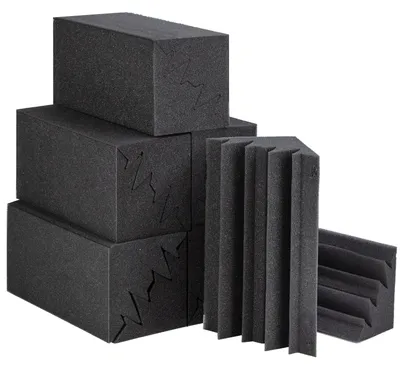 Immagine prodotto di Omgoods - Pannelli fonoassorbenti in schiuma acustica, confezione da 12, ideali per studi