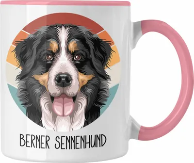 Produktbild von Trendation - Berner Sennen Besitzer Tasse Geschenk Lustiger Spruch Geschenkidee Berner Sennen Mama Papa (Rosa)