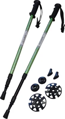 Produktbild von Trekkingstöcke - 1 Paar mit Zubehör grün