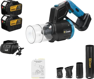 Obrázek produktu pro Větrák, bezkartáčový motor, rychlost větru 200 m/s, 2 baterie