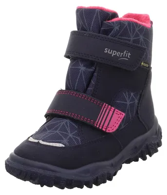 Productafbeelding van Superfit meisjes sneeuwlaarzen HUSKY, warm gevoerd met Gore-Tex, blauw/roze, model 8020, maat 4