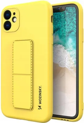 Produktbild von Wozinsky Kickstand Case Silikonhülle mit Ständer Samsung Galaxy A22 4G gelb