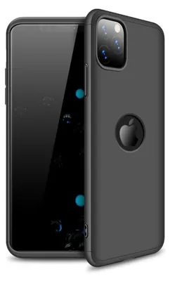 Produktbild von Hülle für iPhone 11 Pro 360 Grad Schutz mit Displayglas Schutzglas Bumper Cover iPhone 11 Pro Farbe: Schwarz