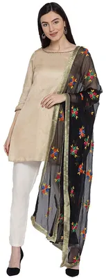 Productafbeelding van Omgoods - Handgemaakte Ethnische Dupatta voor Dames