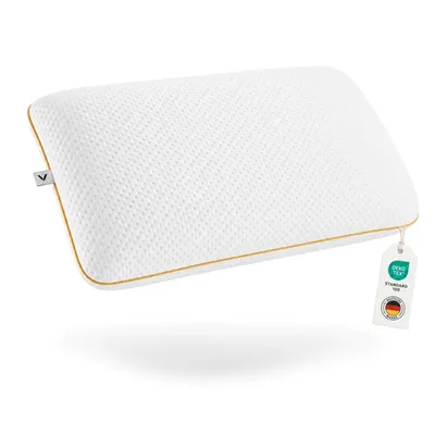 Produktbild von Nackenstützkissen 60x40x12 cm – Ergonomisches Kopfkissen aus Memory Foam für Seitenschläfer & Rückenschläfer – Atmungsaktiv – VELANIQUE Air Comfort