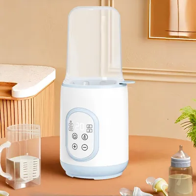 Produktbild von Flaschenwärmer Tragbar, Schneller Babyflaschenwärmer für Muttermilch oder Formel, intelligente Temperaturregelung und automatische Abschaltung, Blau