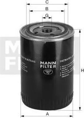 Produktbild von Ölfilter MANN-FILTER W 1135 Anschraubfilter