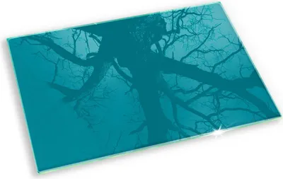 Produktbild von Untersetzer für Grabkerze Motiv Grabstein Gummifüße - 80x52 cm - Türkis
