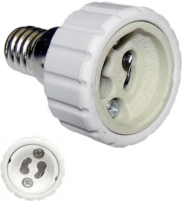 Image de Adaptateur de culot pour ampoules : adaptateurs E27, E14, GU10 – toutes les combinaisons possibles  E14 - GU10