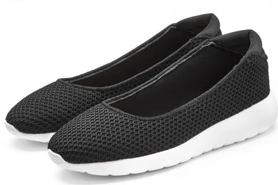 Produktbild von LASCANA Ballerina Freizeitschuh, Slipper, Halbschuh, Slip-On-Sneaker, schwarz Größe 40