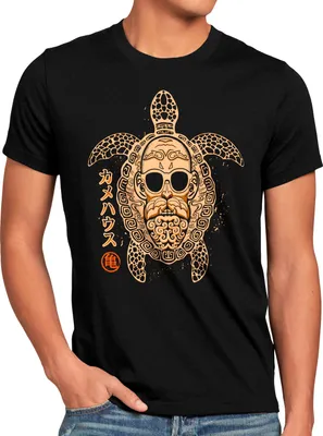 Produktbild von style3 Roshi Turtle Herren T-Shirt super dragon saiyan z gt