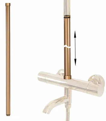 Obrázok produktu pre Predĺženie Pre Vaňovú/Sprchovú Rea 60Cm Brúsená Meď