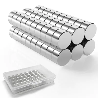 Produktbild von 60 Neodym-Magnete, kleine, starke Mini-Magnete für Magnettafeln, Pinnwände, Kühlschränke und Bastelprojekte (5x3mm)