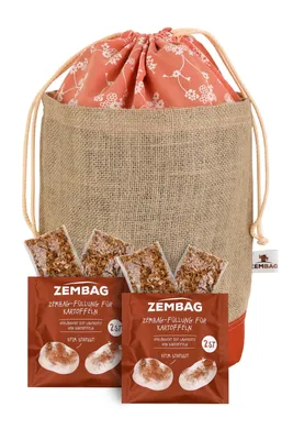 Produktbild von Orange geblümt Zembag für 10 kg Kartoffeln