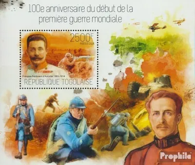 Produktbild von Briefmarken Togo 2014 Mi Block 931 (kompl. Ausgabe) postfrisch Erster Weltkrieg