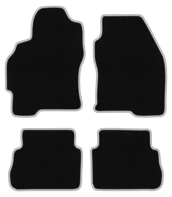 Obrázok produktu pre Velúrové autokoberce pre: Ford Mondeo MK1 1992-1996 (kombi/sedan/liftback) – sada 4 ks, čierno-strieborné, na mieru – Wielganizator CARLUX