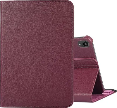 Produktbild von Mobigear DuoStand iPad Mini 6 (2021) Hülle, drehbare Klapphülle - Lila