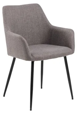 Produktbild von HOMLA ELVAR Stuhl in Stoff grau 59x59x85 cm