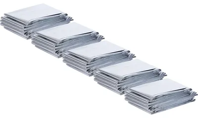 Produktbild von 5er-Set Zuverlässige Rettungsdecke, 210 x 160 cm, silber - silber, Notfalldecke - Erste Hilfe Wärmefolie, ein Produkt der NASA