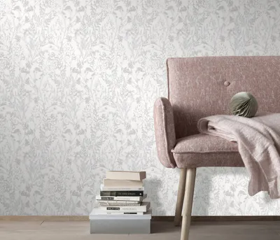 Zdjęcie produktu dla Erismann 10251-01 Charisma tapeta w kwiaty biała tapeta ścienna