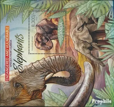 Produktbild von Briefmarken Uganda 2012 Mi Block406 (kompl.Ausg.) postfrisch Fauna