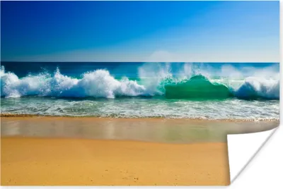Produktbild von MuchoWow® Poster Meer - Golf - Strand 180x120 cm - Fotoplakat