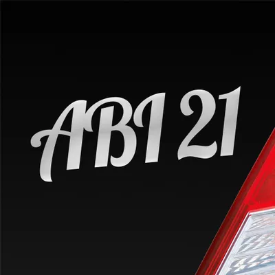 Produktbild von Auto Aufkleber ABI 21 Abitur 2021 19x7 cm Silber Sticker Heckscheibenaufkleber