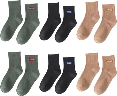 Produktbild von Damensocken, Herbst- und Wintersocken, Hosen- & Freizeitsocken, Uneinschnürend & Atmungsaktiv, 6 Paar