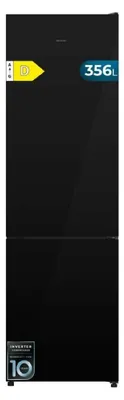 Zdjęcie produktu dla Lodówka Cecotec Bolero Coolmarket Combi 356i z zamrażalnikiem, czarna, 356 l / wtyczka UE 220 V, czarna, 356 l