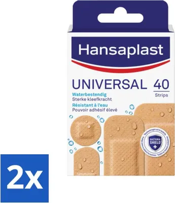 Produktbild von Hansaplast - Universalpflaster - Wundversorgung - 40 Pflaster - Vorteilspack - 2 Stücke
