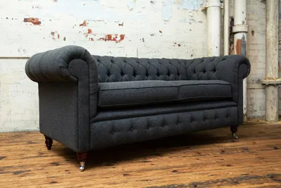Produktbild von Sofa 3 Sitzer Couch Chesterfield Polster Sitz Garnitur Leder Textil design Samt