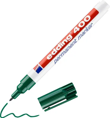 Produktbild von Edding 400, Grün, Grün, Weiß, Kunststoff, 1 mm, 10 Stück(e)