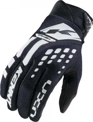 Produktbild von KENNY RACING Cross-Enduro Handschuhe XXXL Schwarz-Weiß TRACK Modell
