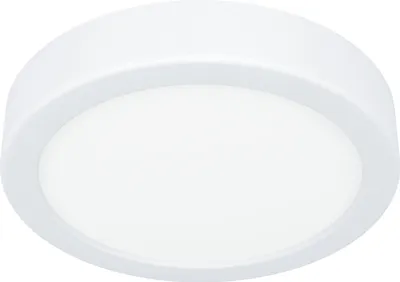 Produktbild von EGLO LED Deckenleuchte Fueva 6, runde Deckenlampe, Aufbaulampe aus Kunststoff in Weiß, Deckenbeleuchtung warmweiß-kaltweiß, ⌀ 16,5 cm