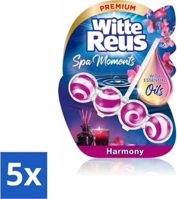 Productafbeelding van Witte Reus - Wellness Geuren - Toiletblok - Harmony - 1 toiletblok - Voordeelverpakking - 5 stuks
