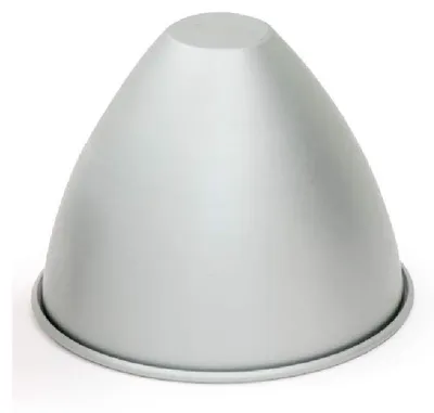 Productafbeelding van Decora 0062975: Poppenbakvorm van geanodiseerd aluminium, diameter 185 mm, breedte 51 mm, hoogte 148 mm