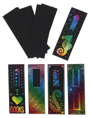 Produktbild von EDUPLAY 370174 Scratch Art Lesezeichen, 5 x 15 cm (20er Pack)
