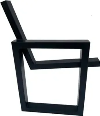 Produktbild von Bankbeine 2stk. 51x76cm schwarz pulverbeschichtet Bankkufen Bankgestell Stahl Gartenbank Beine