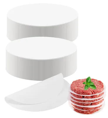 1500 runde Hamburgerpapiere 11 cm, Antihaft-Backpapier