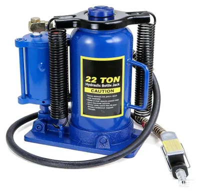 Obrázek produktu pro Pneumaticko-hydraulický zvedák na pneumatiky – 22 t – pneumatický + ruční pumpa – pro těžké zatížení – pro osobní a nákladní automobily – červený