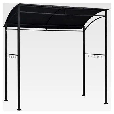 Produktbild von BBQ-Pavillon 215x150x220 cm Anthrazit Stahl, Terrassenüberdachung für Garten und Terrasse