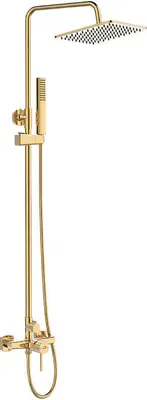 Produktbild von Design Duschsäule mit Armatur Gold