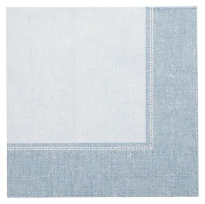 Produktbild von 160 Servietten "ROYAL Collection" 1/4-Falz 40 cm x 40 cm arktikblau "Linum"
