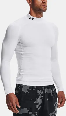 Immagine prodotto di Under Armour Uomo ColdGear® Armour Compression Mock LS - 1366072, Farbe:Weiß, Textil:XXL