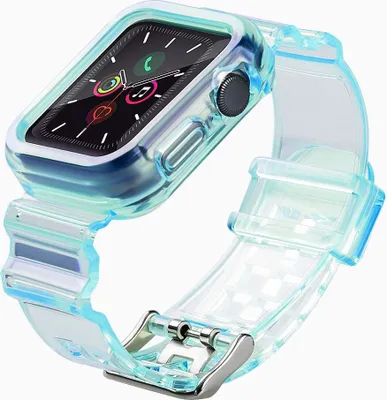 Produktbild von Strap HQWear Strap Light Set für Apple Watch 4/5/6/SE, 44mm, Blau